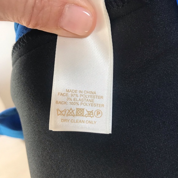 Kate Spade ♠️ Stunning Rare Find 🤩 Color Block Royal Blue Dress, Like New, 16 - Picture 8 of 13